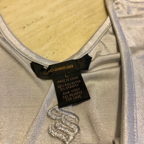 New Rocawear Silk Fashion Chain Top in Silver L - Picture 4 of 9
